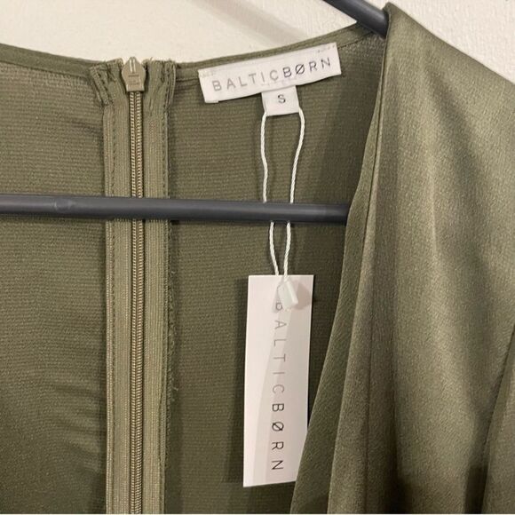 Baltic Born Olive Green Mini Dress - Picture 6 of 11